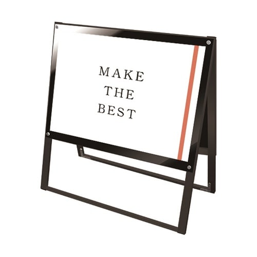 ブラックポスター用スタンド看板 A1横両