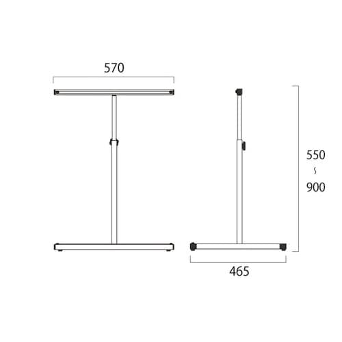 キャリースタンド看板 B2 ブラック C
