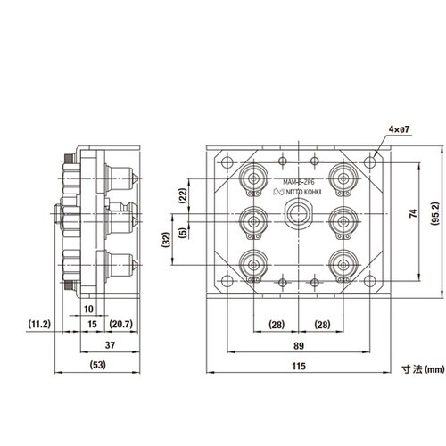 マルチカプラMAM−B型(プラグ)6ポー