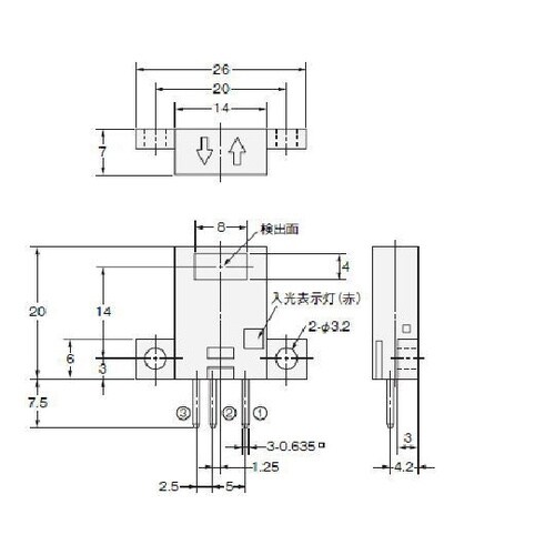 近接センサー 溝型・反射形コネクタータイ