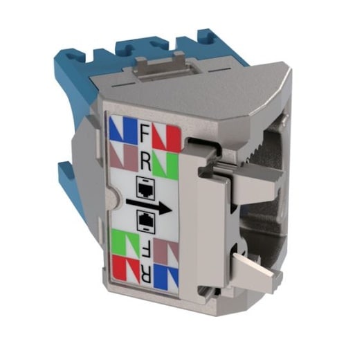 カテゴリ6A 左右45度シールドアングル