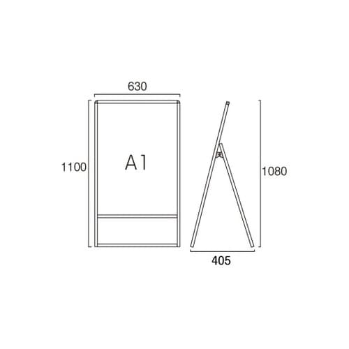 ブラックバリウススタンド看板 ブラックボ