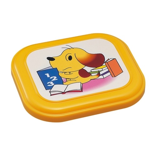 二色幼稚園弁当容器 本体(イエロー)蓋(
