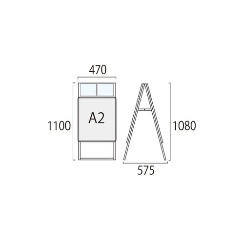 ポスターグリップスタンド看板カタログケー