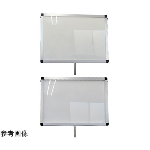 プラカードポール ホワイトボード A3横