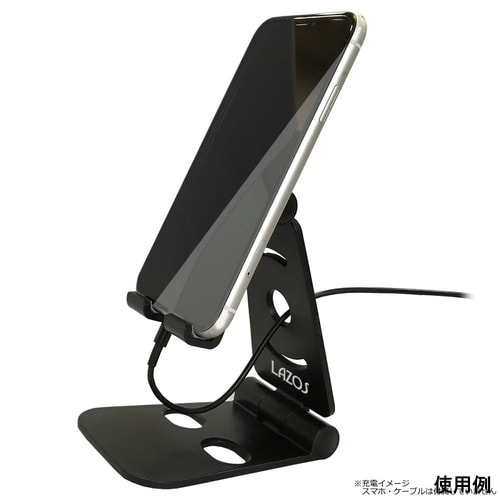 スマホスタンド 卓上型 ブラック 1ケー