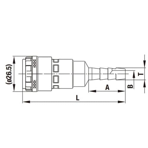 ハイカプラ200(ソケット)鋼鉄(クロム