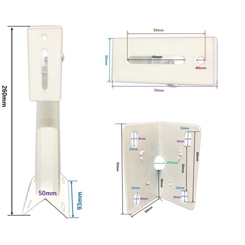 監視カメラポールマウントハウジングブラケ