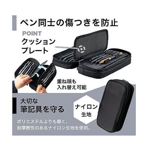 XCOA スプレッドダブルペンケース ミ