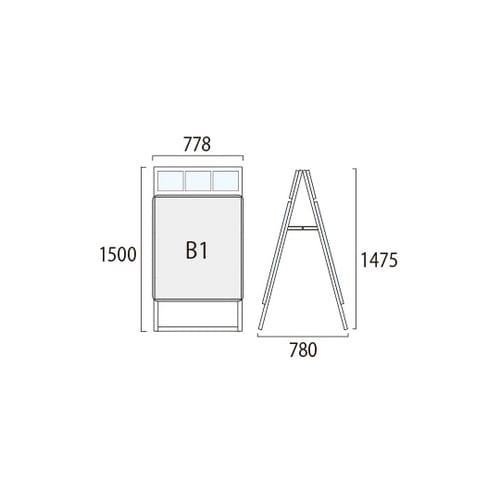 ポスターグリップスタンド看板カタログケー