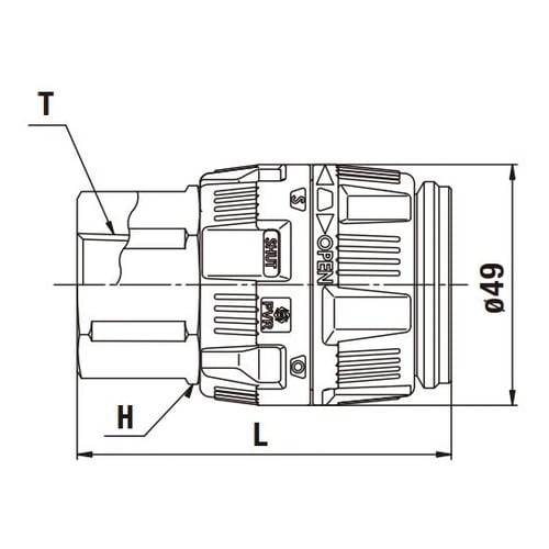 パージハイカプラPVR型(ソケット)真ち