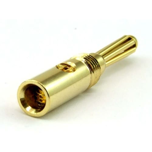 φ4mm 金メッキバナナプラグ 赤 3個