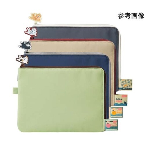 にゃんシーン フラットポーチ ビスケット