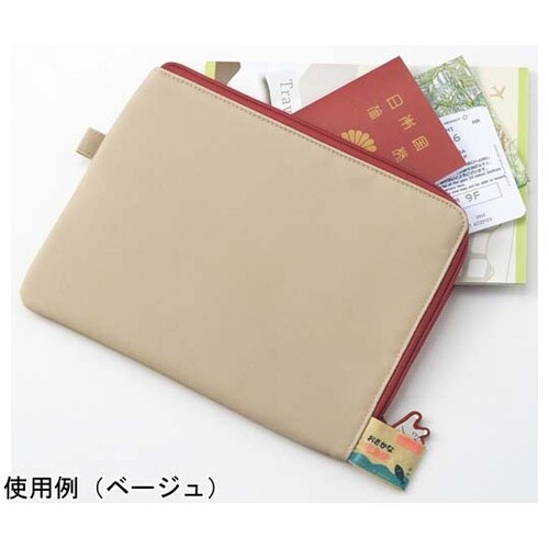 にゃんシーン フラットポーチ ビスケット