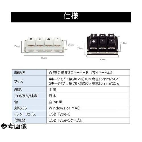 WEB会議用ミニキーボード マイキーさん
