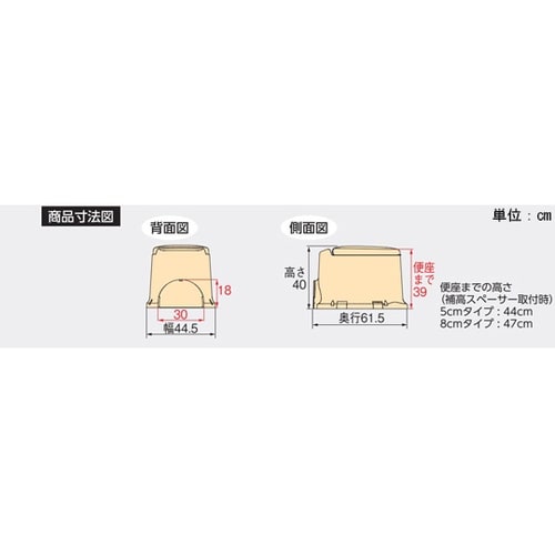 サニタリエースSD 据置式 ソフト便座