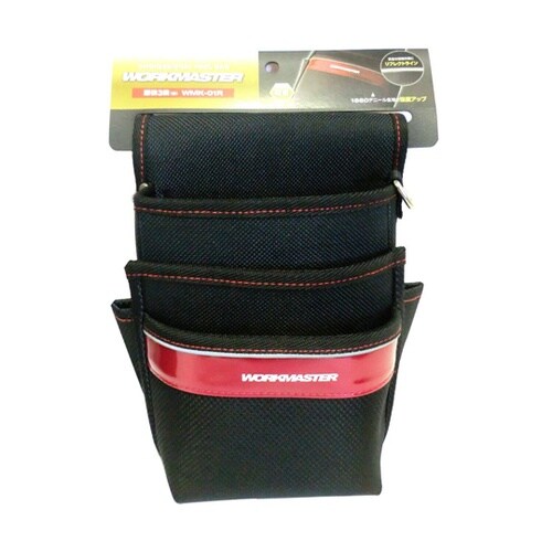 腰袋 3段(赤) WMK−01R