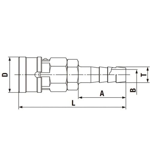 ハイカプラBLストッパー付き(ソケット)