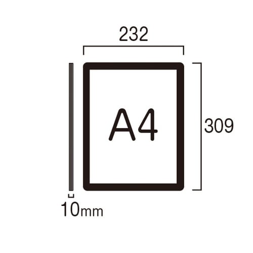 エコポケットパネルA4ブラック BEPP