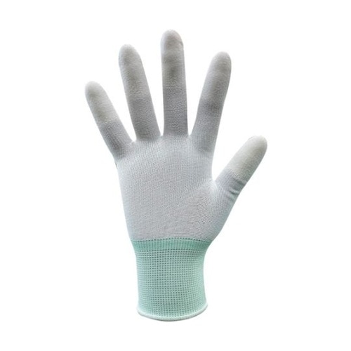 ウレタン手袋 指先コーティング 白 LL
