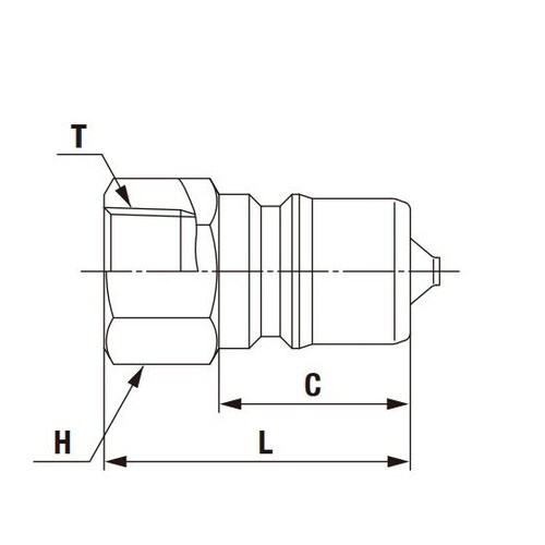 SP−Vカプラ(プラグ)真ちゅう HNB