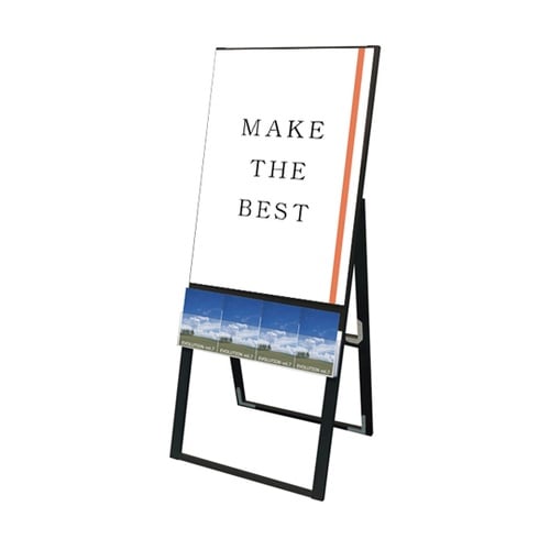 ブラックパンフレットケーススタンド看板