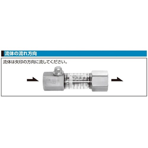 フローメーター(水用)真ちゅう NBR