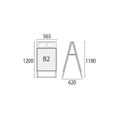 ポスターグリップスタンド看板カタログケー