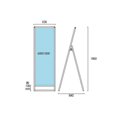 バリウススタンド看板 アルミ複合板 60