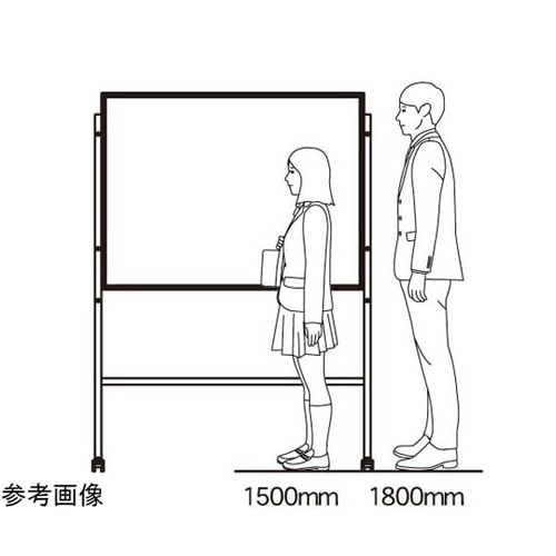WMシリーズ木製脚両面ホーローホワイト