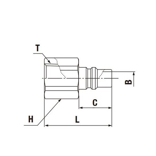 金型カプラ(プラグ)真ちゅう R3/8オ
