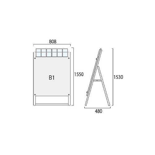 ポスター用スタンド看板パンフレットケース