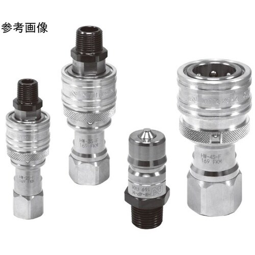 熱水用カプラ(ソケット)真ちゅう(ニッケ