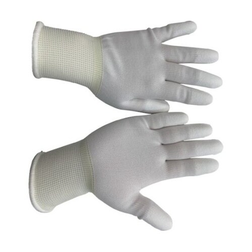 ウレタン手袋 指先コーティング 白 SS