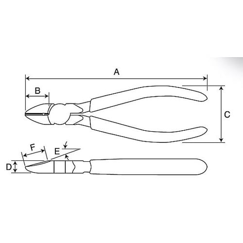 125mm 電工ニッパー(ばね付) EA
