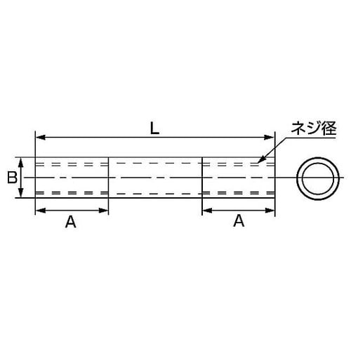 M10x125mm パイプナット(ステン