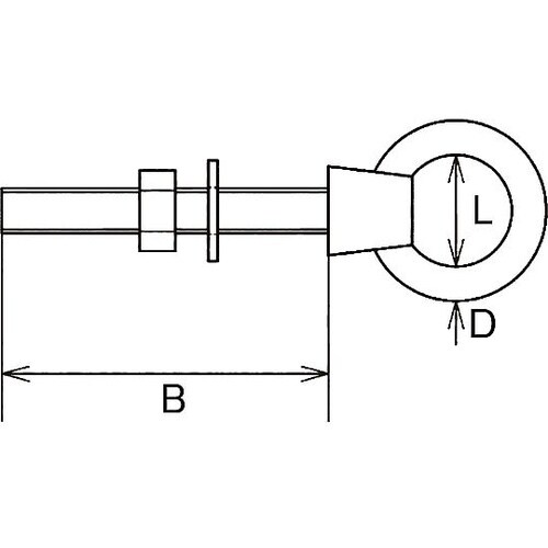 M8x 60mm ロングアイボルト(ステ