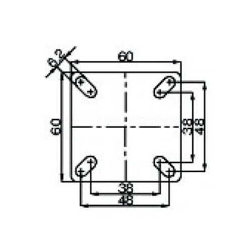 100mm キャスター(固定金具) EA