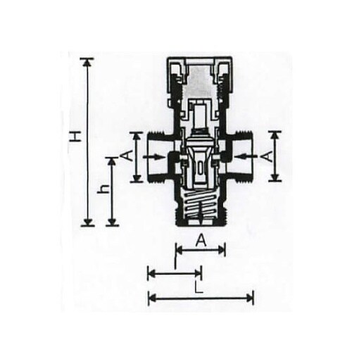 3/4” ミキシングバルブ EA468A