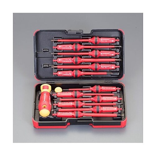 12本組 絶縁ドライバー(差換え式) E