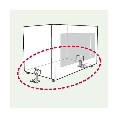 転倒防止粘着プレート(大型レンジ用/2個