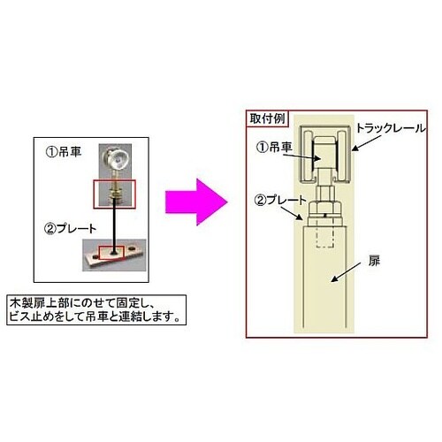 145x32x10mm/4号レール用 吊