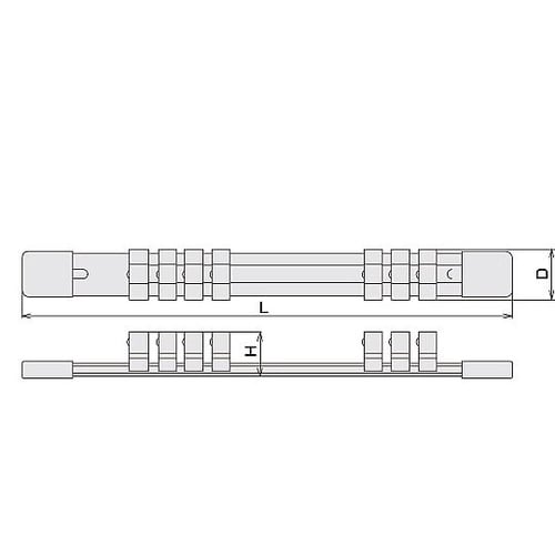 3/8”DRx300mm ソケットホルダ