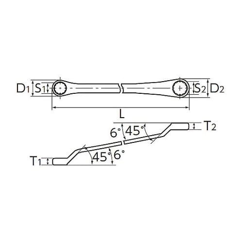 10x11mm 両口めがねレンチ EA6