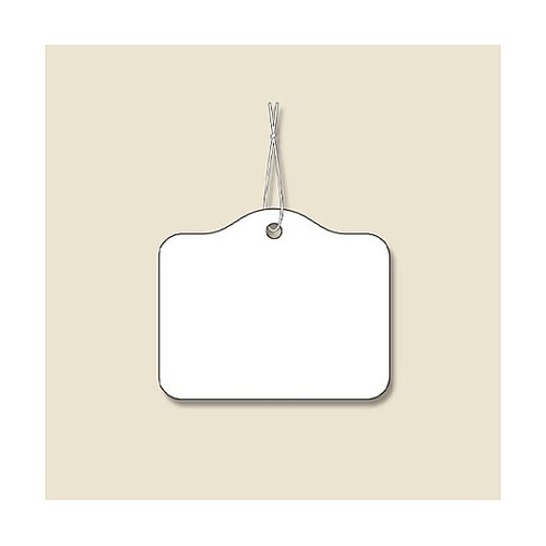 25x30mm 糸付タグ(白/1000枚