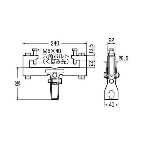 140−205mm H・C形鋼用ビームラ