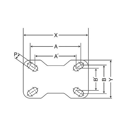 100mm キャスター(固定金具付・静電
