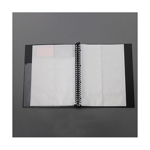 500枚 名刺ホルダー(黒) EA762