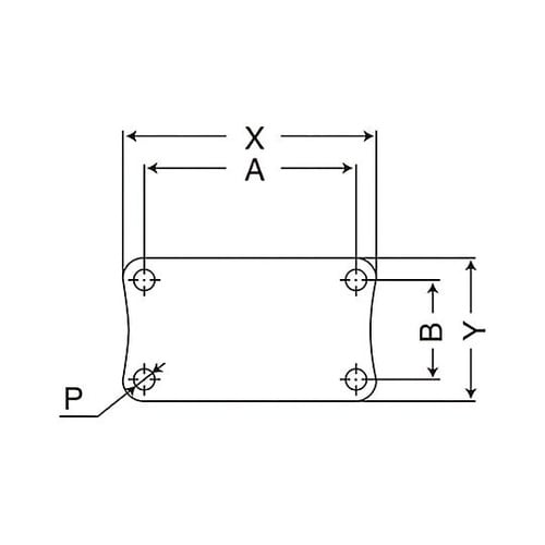 100mm キャスター(固定金具付) E