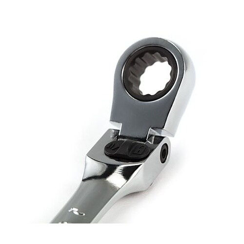 14mm ラチェット片目片口スパナ(首振